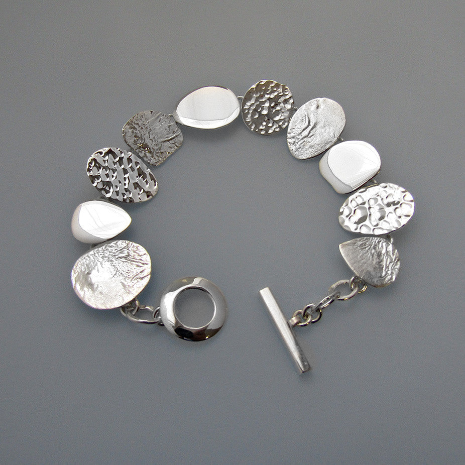 The Sea, The Sea, The Glittering Silver Sea Bracelet