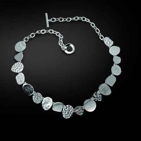 The Sea, The Sea, The Glittering Silver Sea Necklace