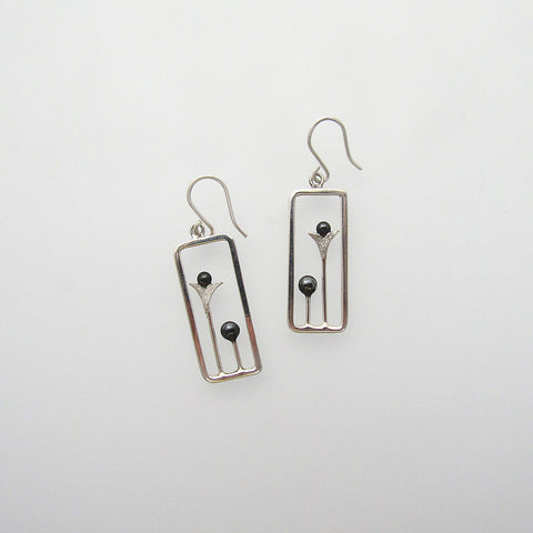 Black Lotus Earrings