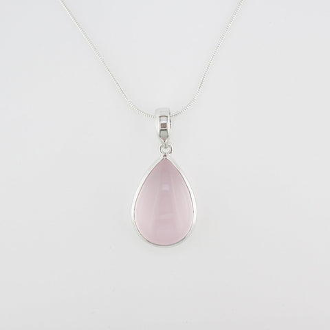 Whispering Pine (We Wish) Rose Quartz Pendant