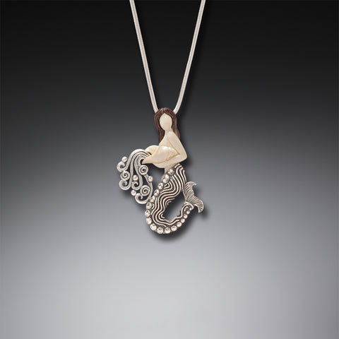 Mermaid Sitting By the Shore Necklace