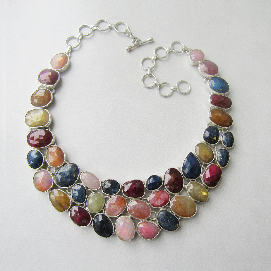 Sapphire Cobblestone Necklace of Nantucket