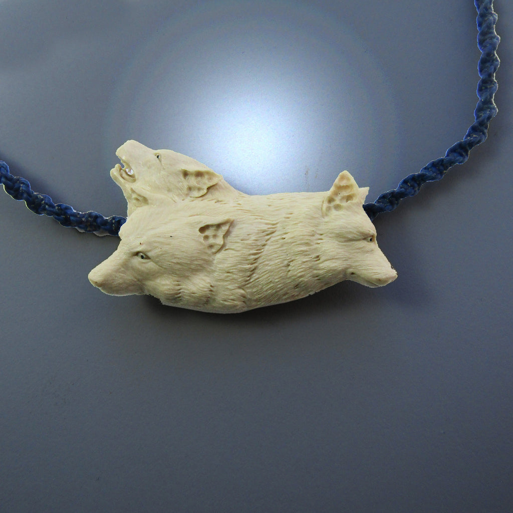 Three Wolves Necklace